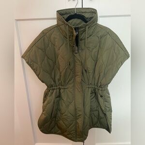 Olive Quilted Women's Vest/Jacket